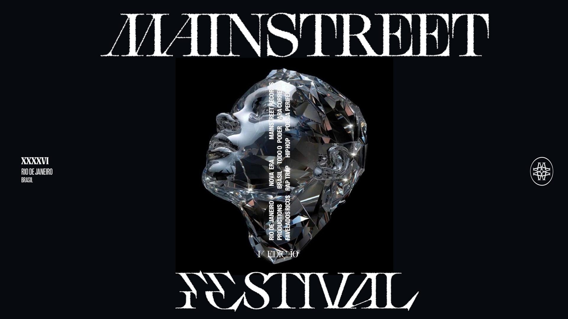 Mainstreet Festival 2026 — busto de cristal, V Edição, Rio de Janeiro